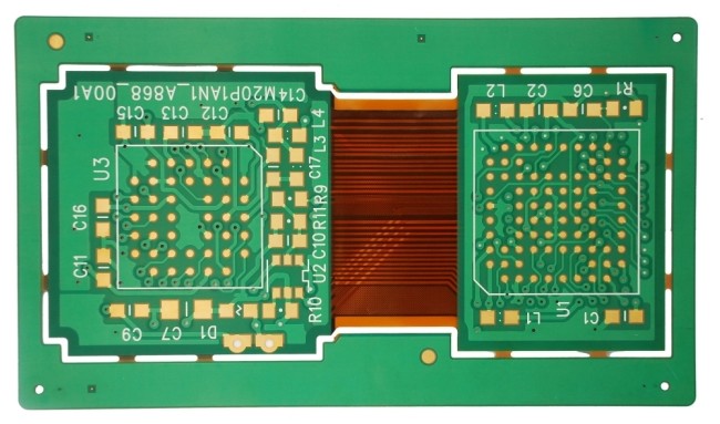 4層PCB+2層FPC結(jié)合板